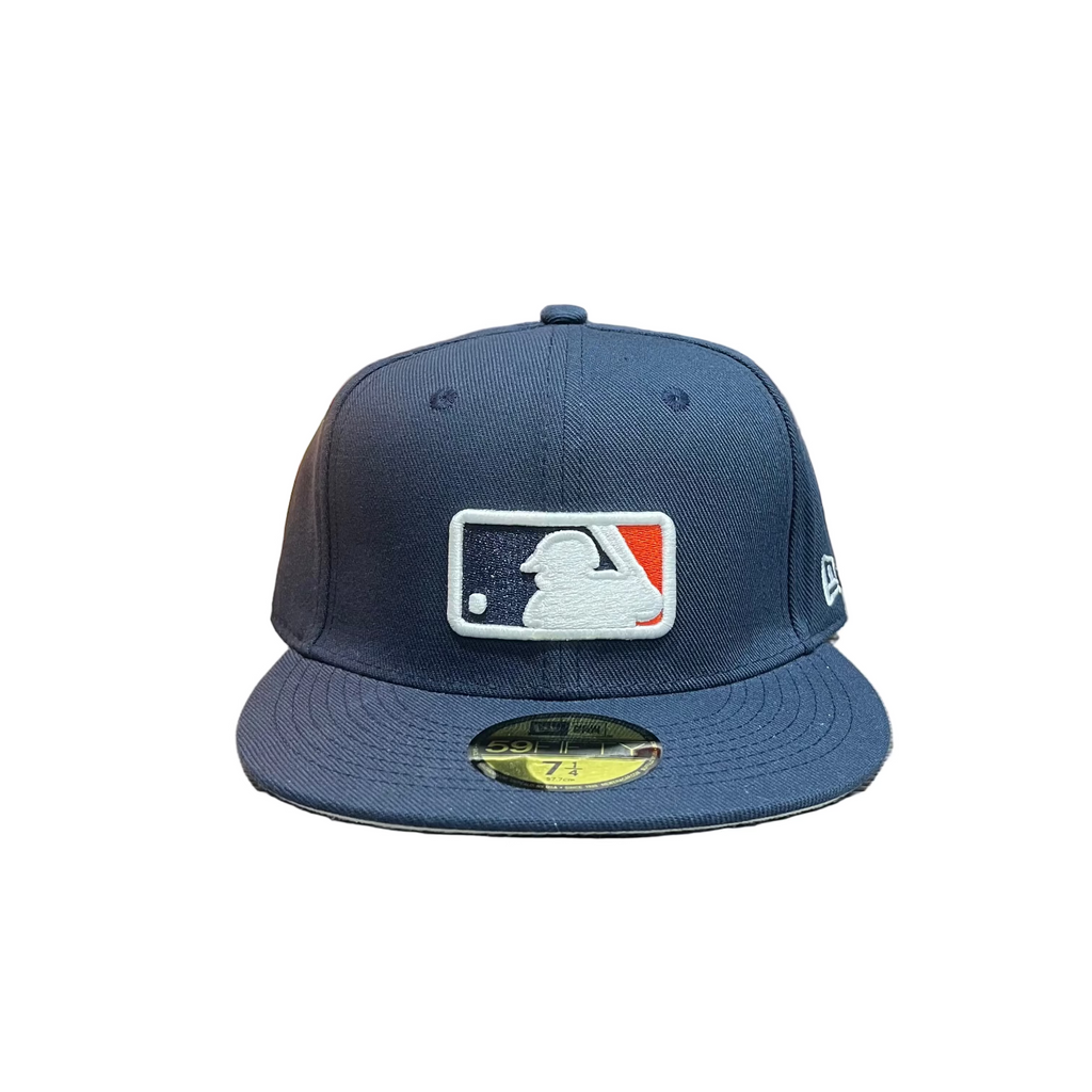 MLB Logo Navy New Era 59FIFTY Fitted Cap – Batterman Front Logo