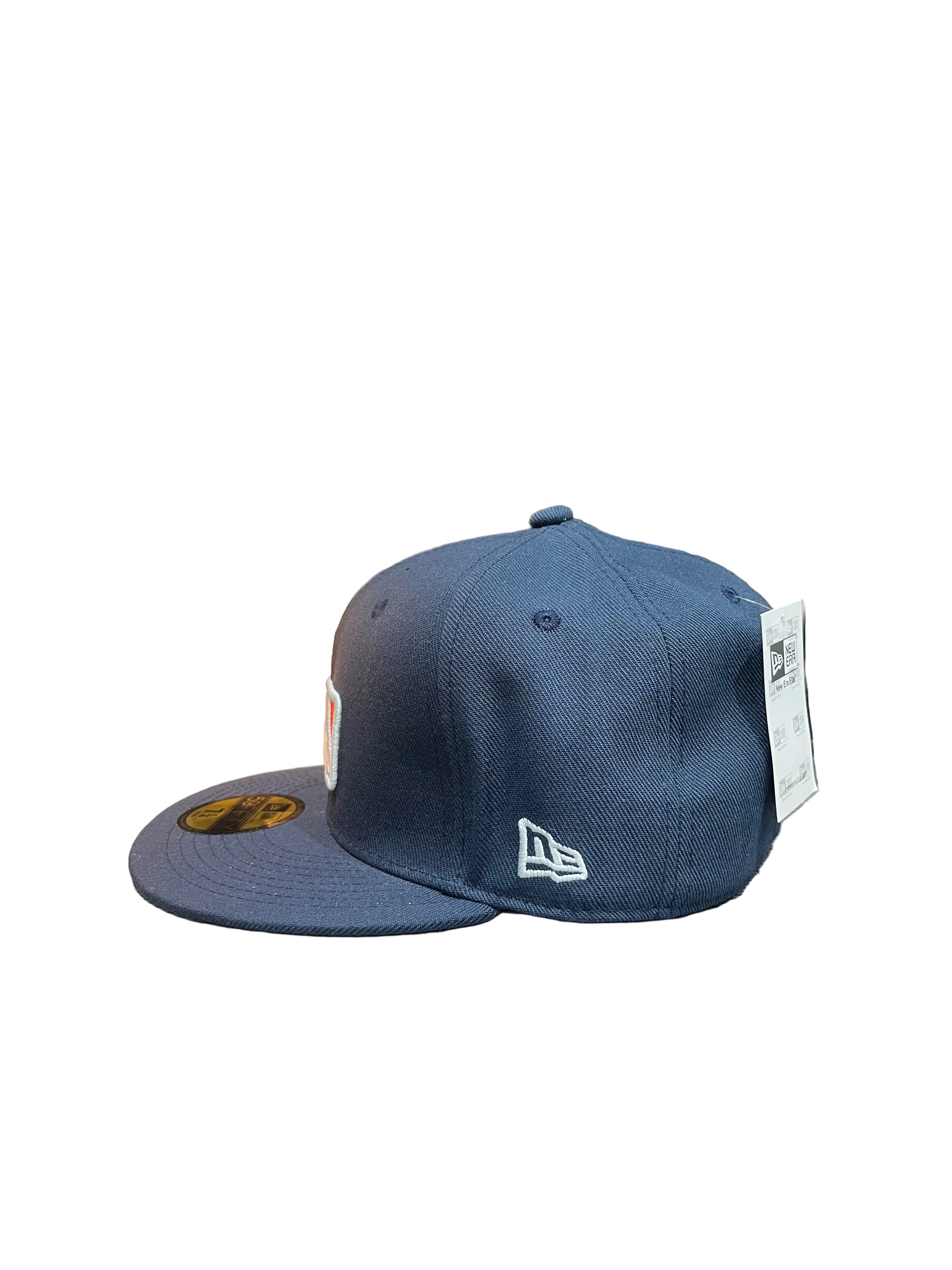 MLB Logo Navy New Era 59FIFTY Fitted Cap – Batterman Front Logo