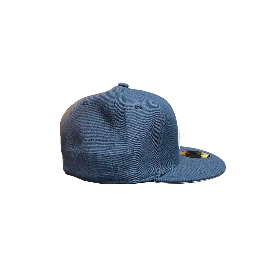 MLB Logo Navy New Era 59FIFTY Fitted Cap – Batterman Front Logo