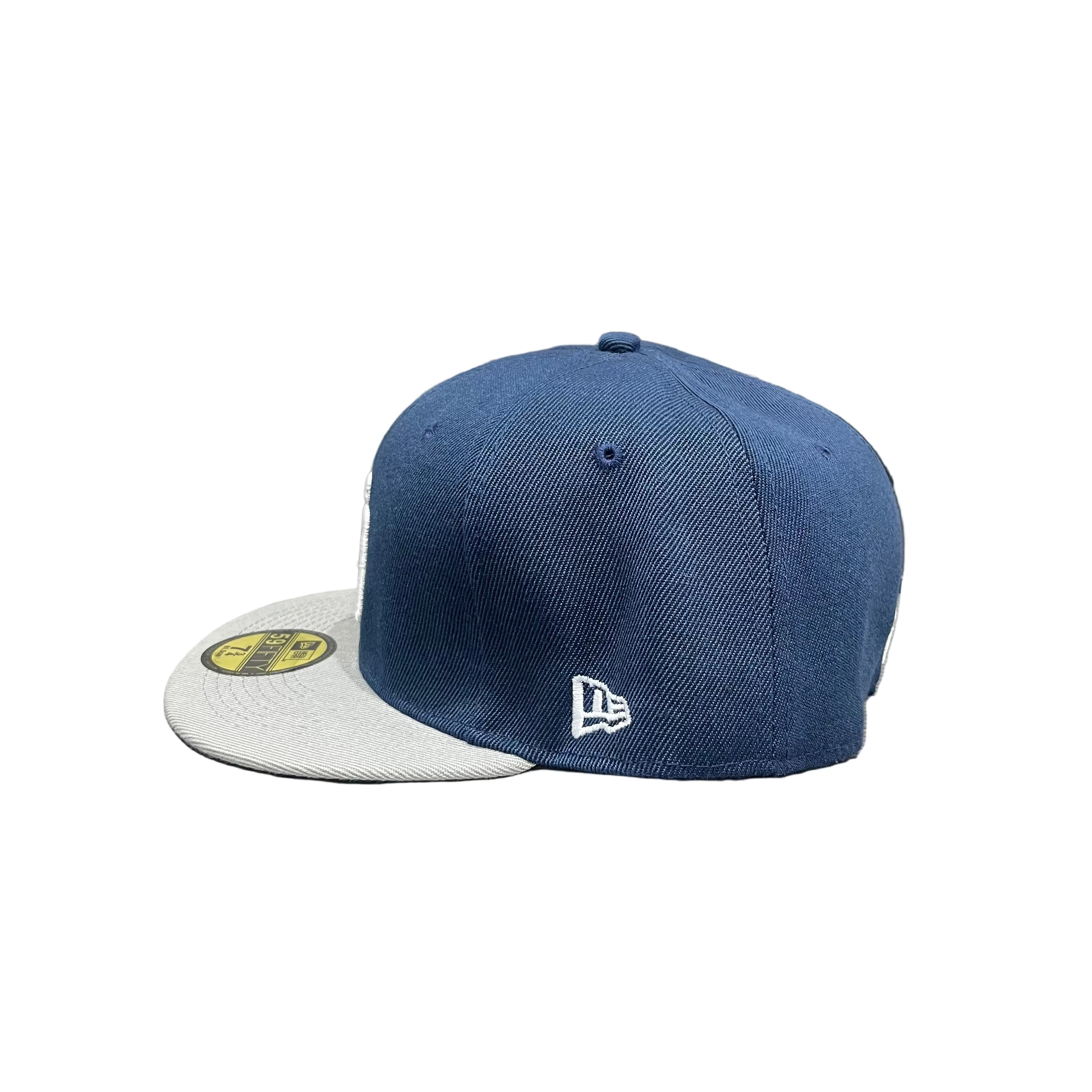 San Diego Padres Navy & Grey New Era 59FIFTY Fitted Cap – White Logo