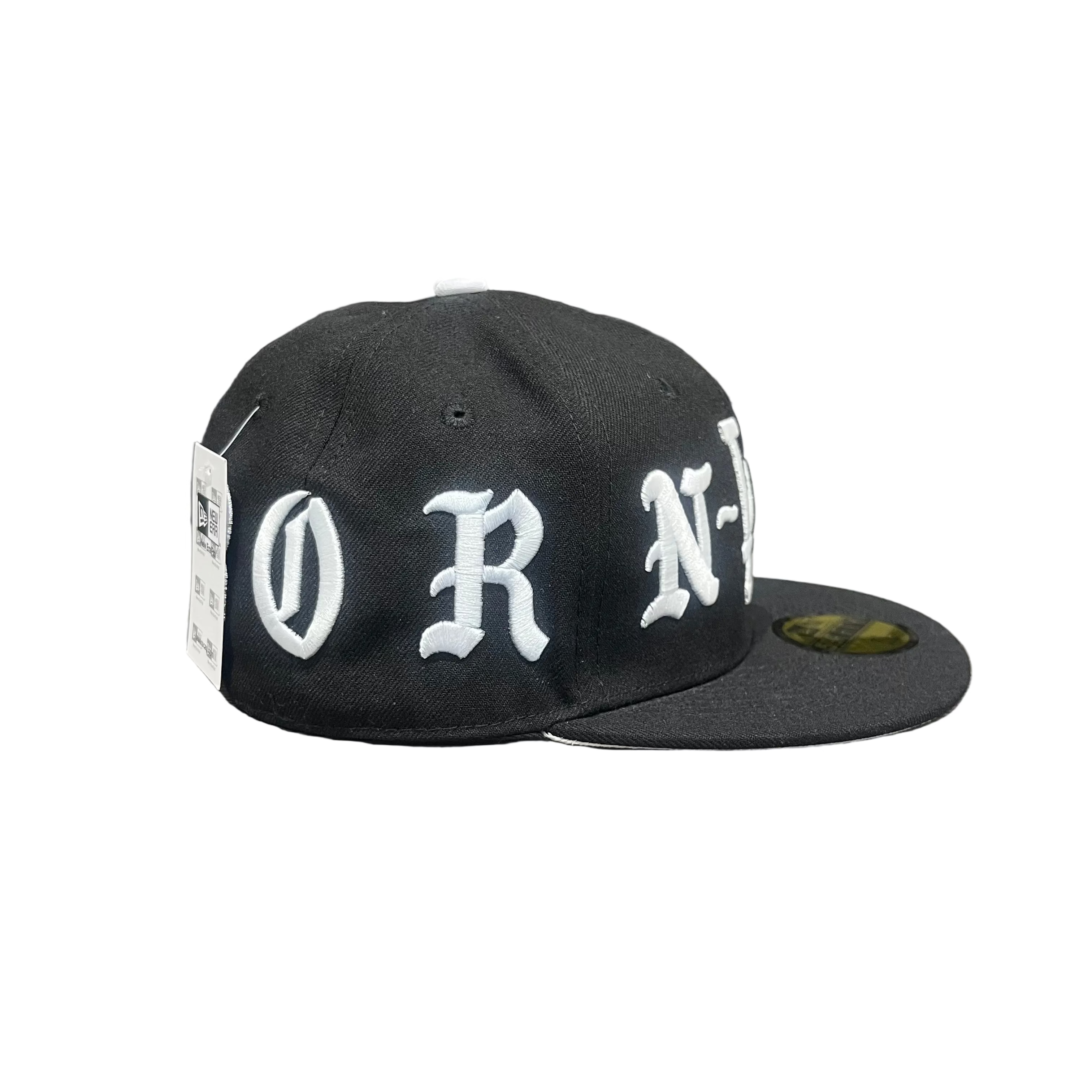 Los Angeles Dodgers “N-LA-RAISED” Black New Era 59FIFTY Fitted Cap – All Around Script