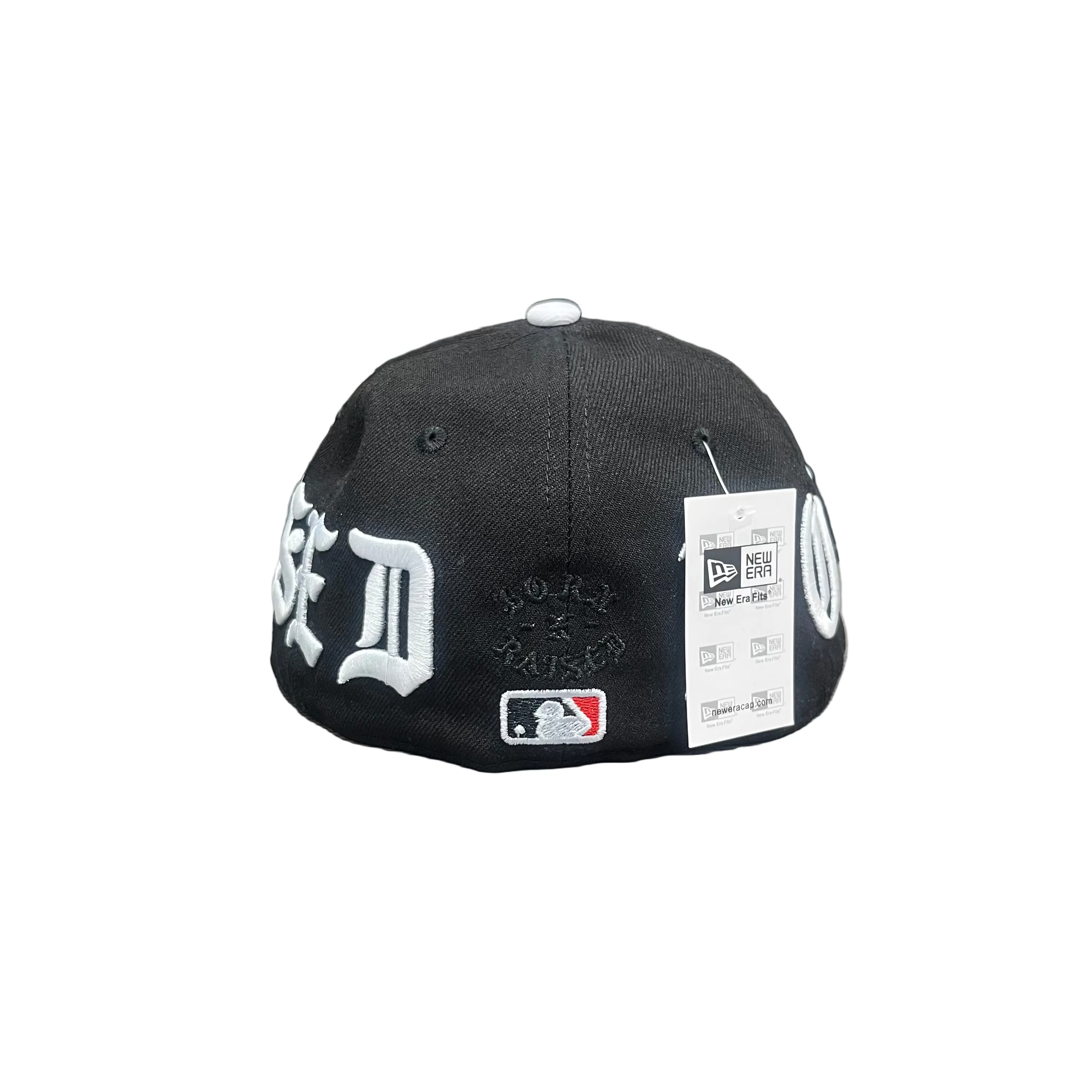 Los Angeles Dodgers “N-LA-RAISED” Black New Era 59FIFTY Fitted Cap – All Around Script