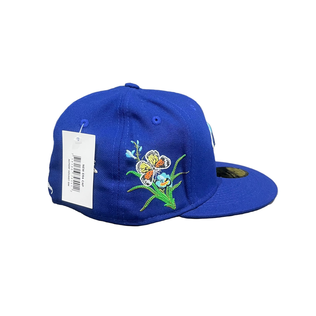 Toronto Blue Jays Royal Blue New Era 59FIFTY Fitted Cap – Floral & Butterfly Embroidery Edition