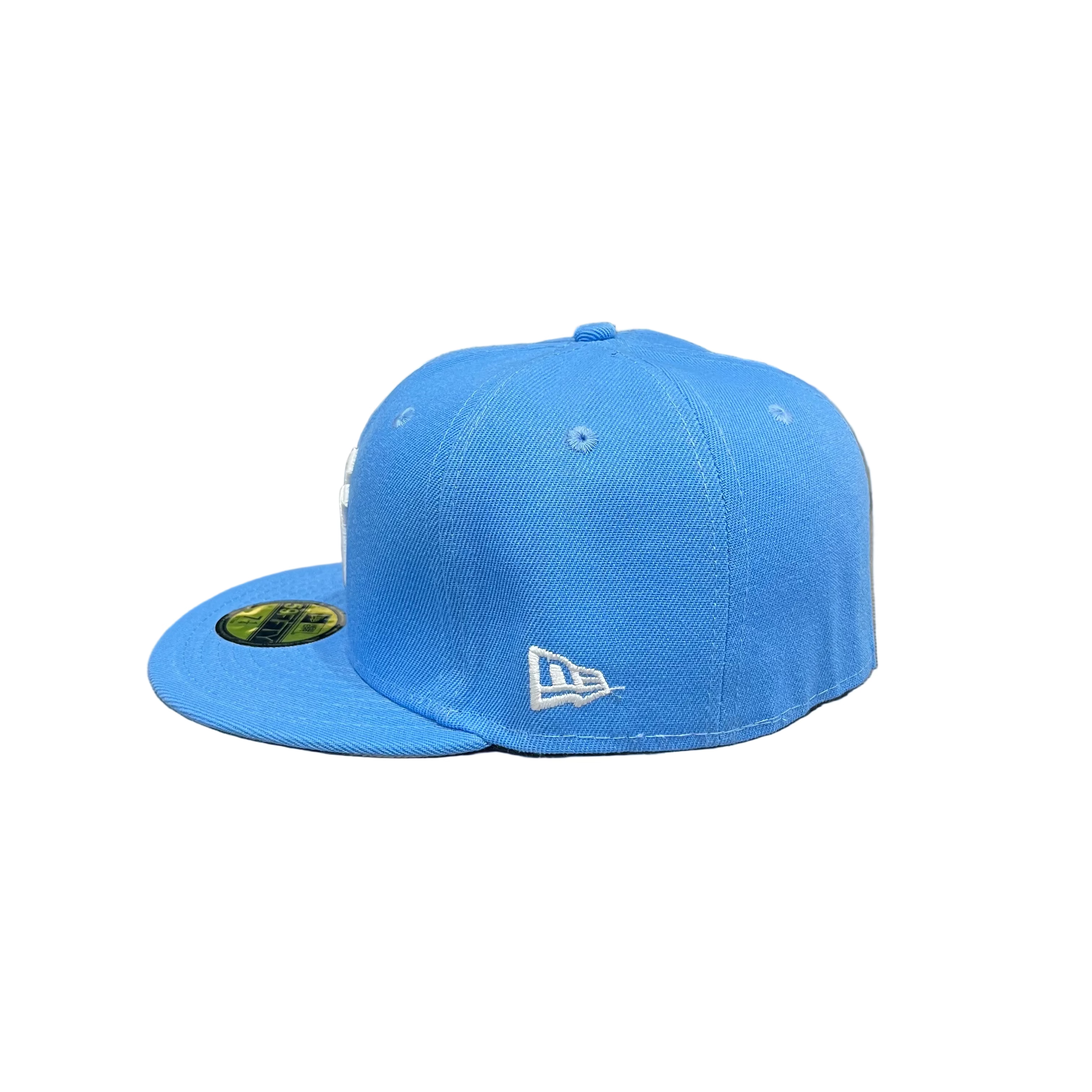 New Era 59FIFTY New York Yankees Sky Blue Fitted Cap – White Logo