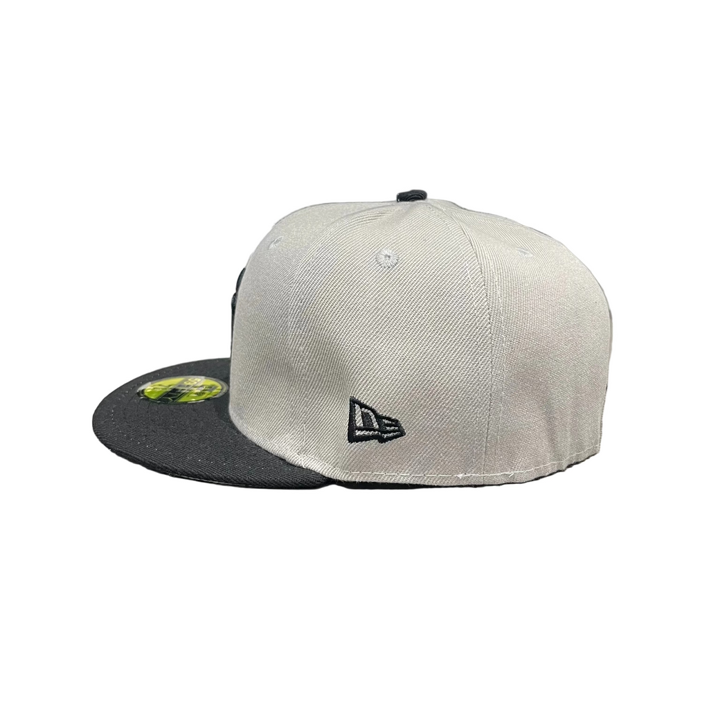New Era 59FIFTY New York Yankees Grey & Black Fitted Cap – Black Logo