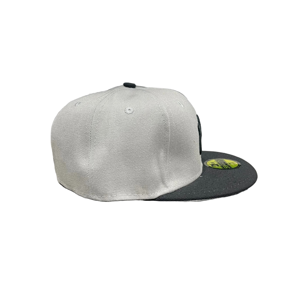 New Era 59FIFTY New York Yankees Grey & Black Fitted Cap – Black Logo
