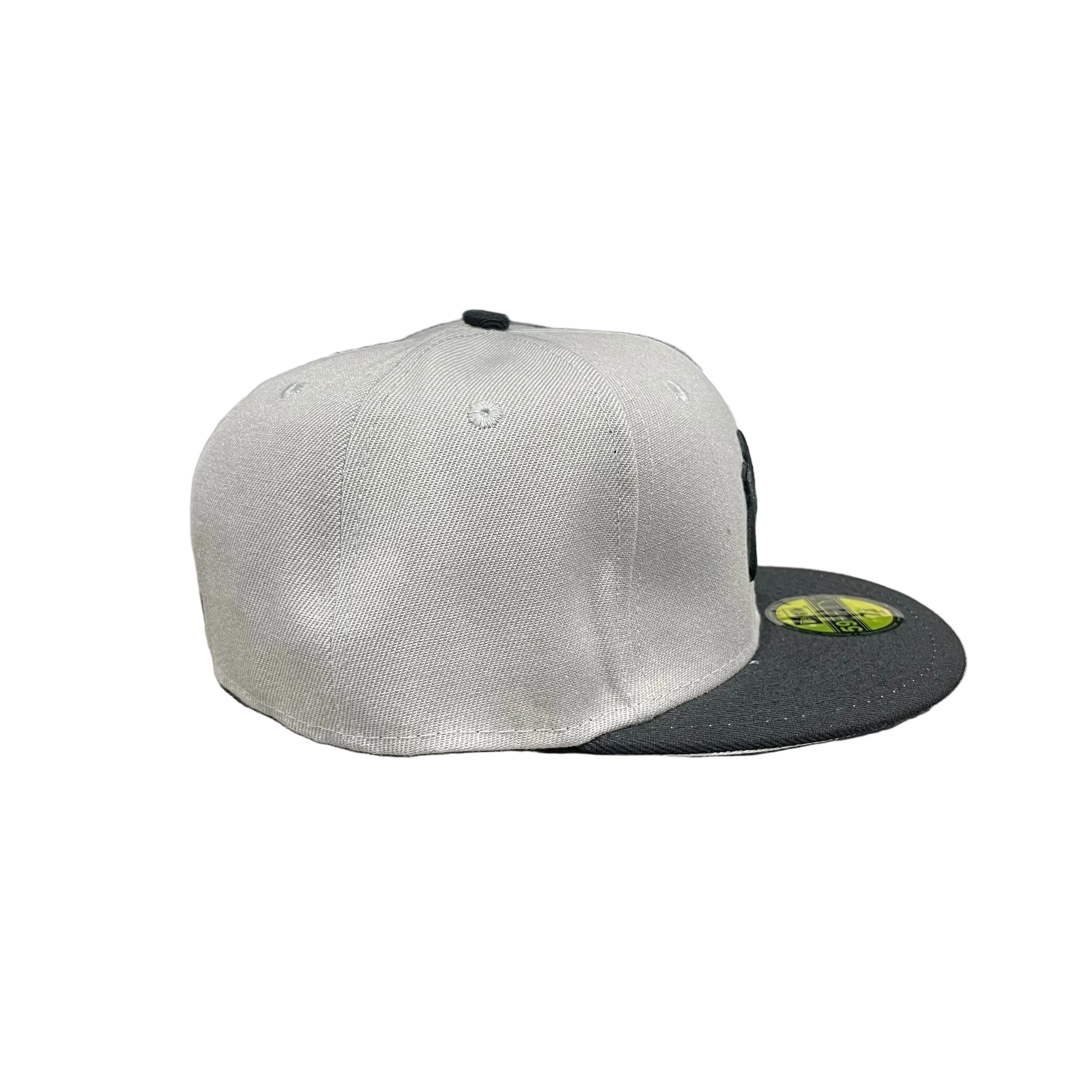 New Era 59FIFTY New York Yankees Grey & Black Fitted Cap – Black Logo